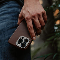 Pro Leather Case - iPhone 15 Pro Max - Brown