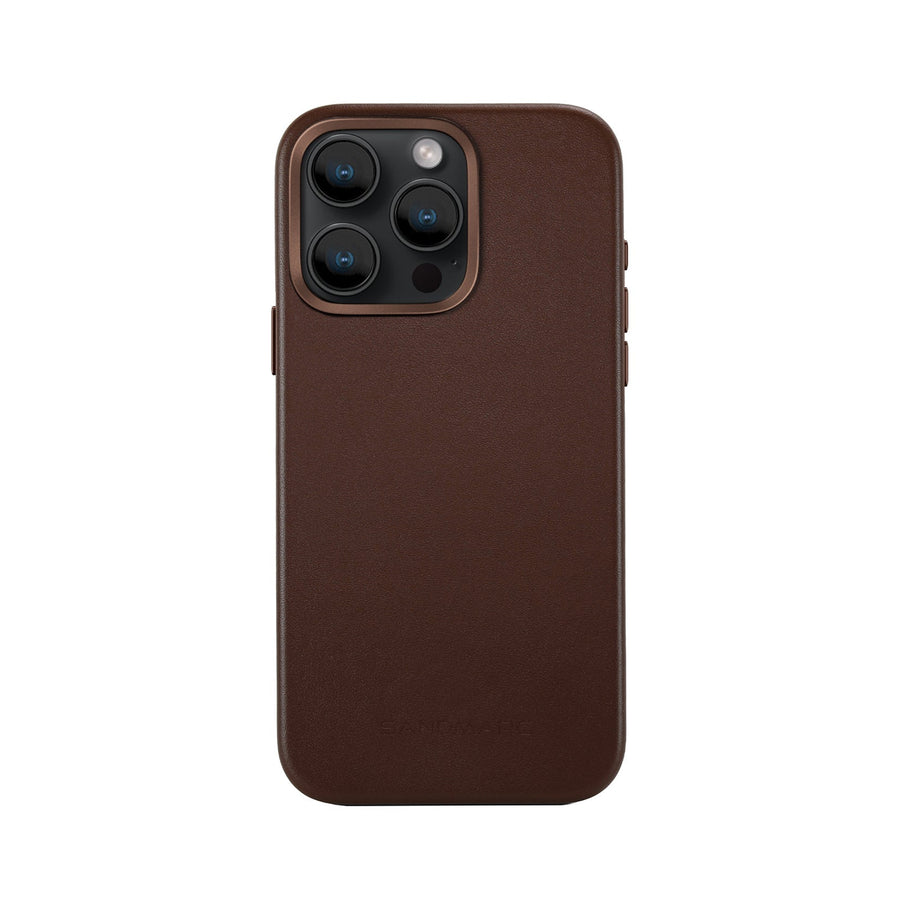 Minimal Leather Case - iPhone 14 Pro - Brown
