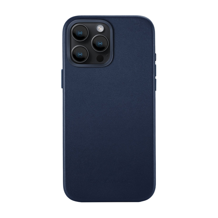 Minimal Leather Case - iPhone 14 Pro Max - Navy