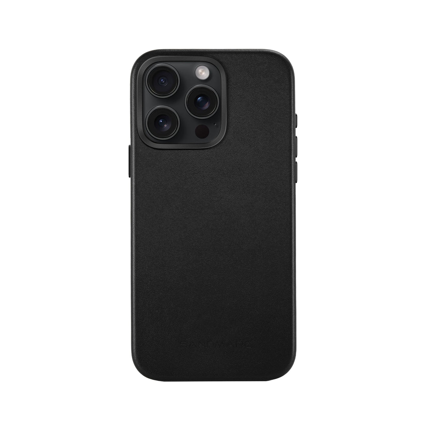 Minimal Leather Case - iPhone 16 Pro - Black