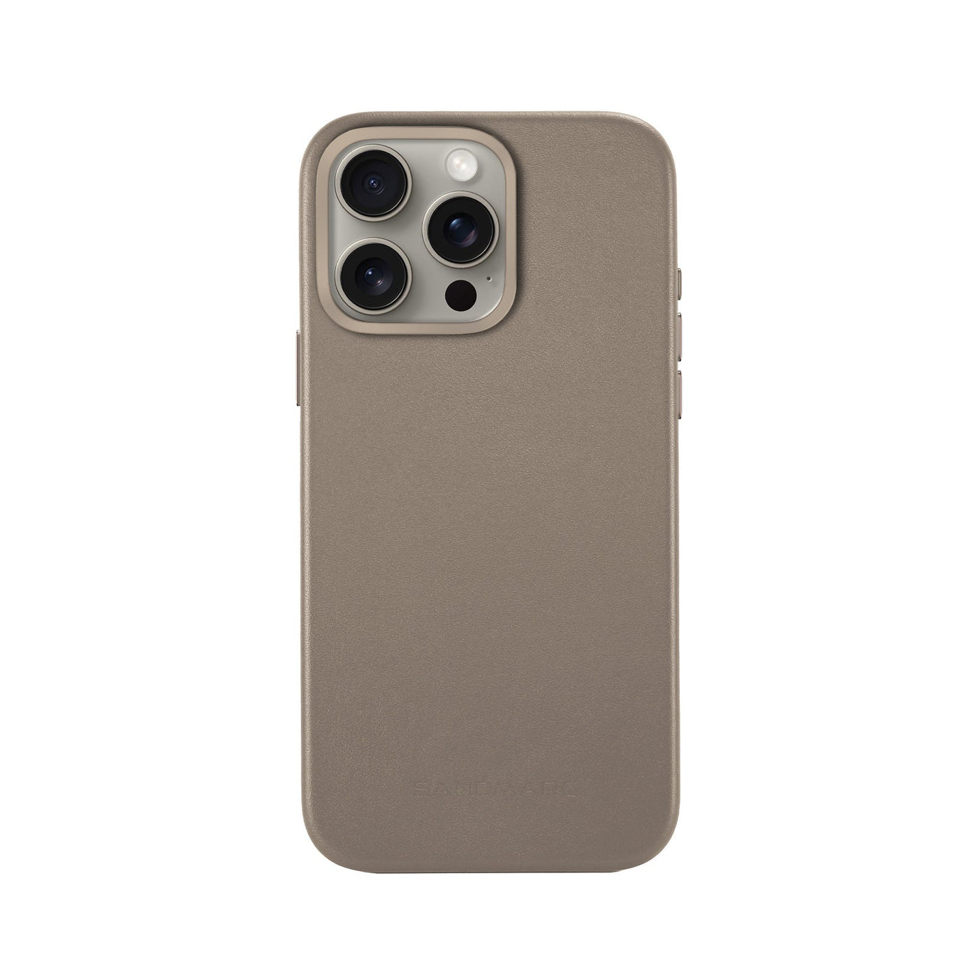 Minimal Leather Case - iPhone 16 Pro - Sand