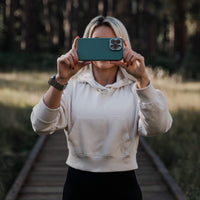 Pro Leather Case - iPhone 14 Pro (Magnet Enabled) - Teal